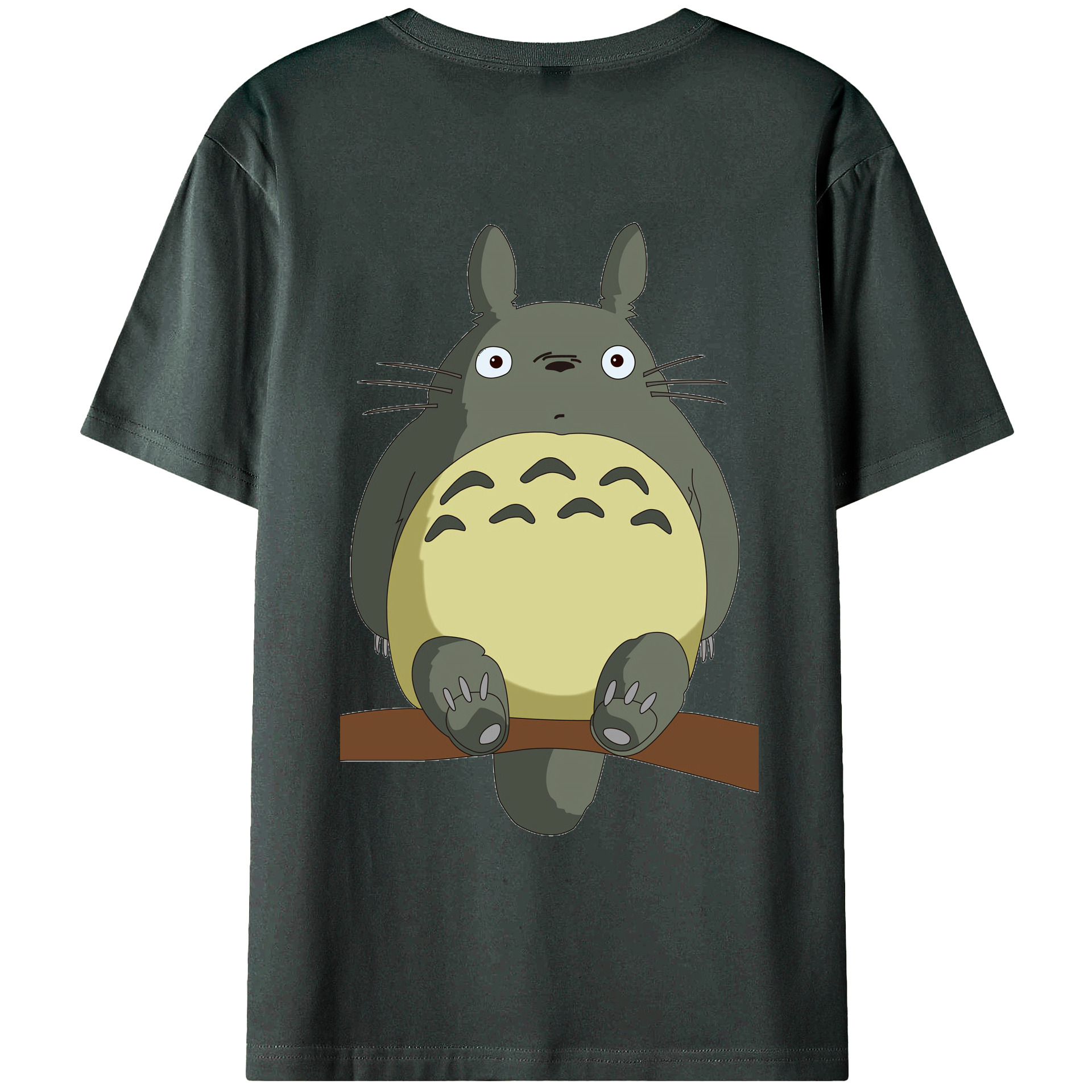 （画像用） となりのトトロ 草壁メイ 草壁サツキ My Neighbor Totoro Satsuki Kusakabe Mei Kusakabe 綿100％ メンズ半袖Tシャツ（バックプリント） 通気性